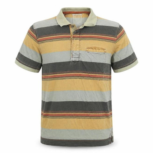 FatFace Men's Multicoloured Striped Polo L