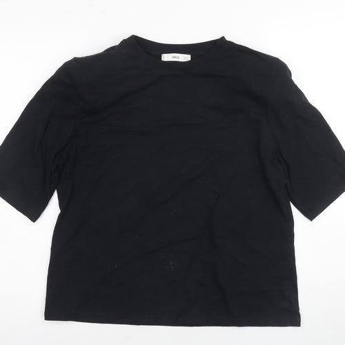 MNG Women's Black Basic T-Shirt - M Casual