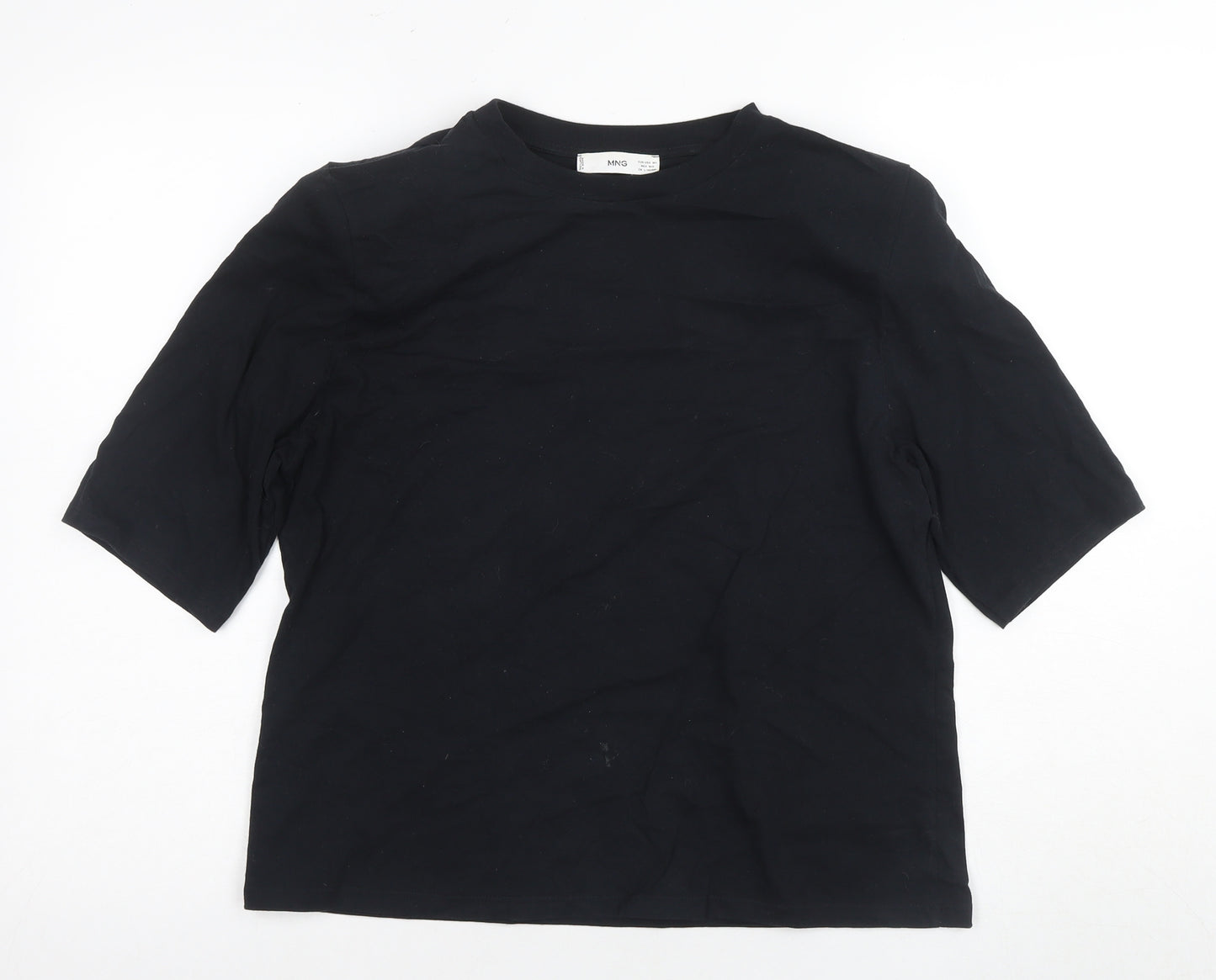 MNG Women's Black Basic T-Shirt - M Casual