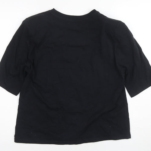 MNG Women's Black Basic T-Shirt - M Casual