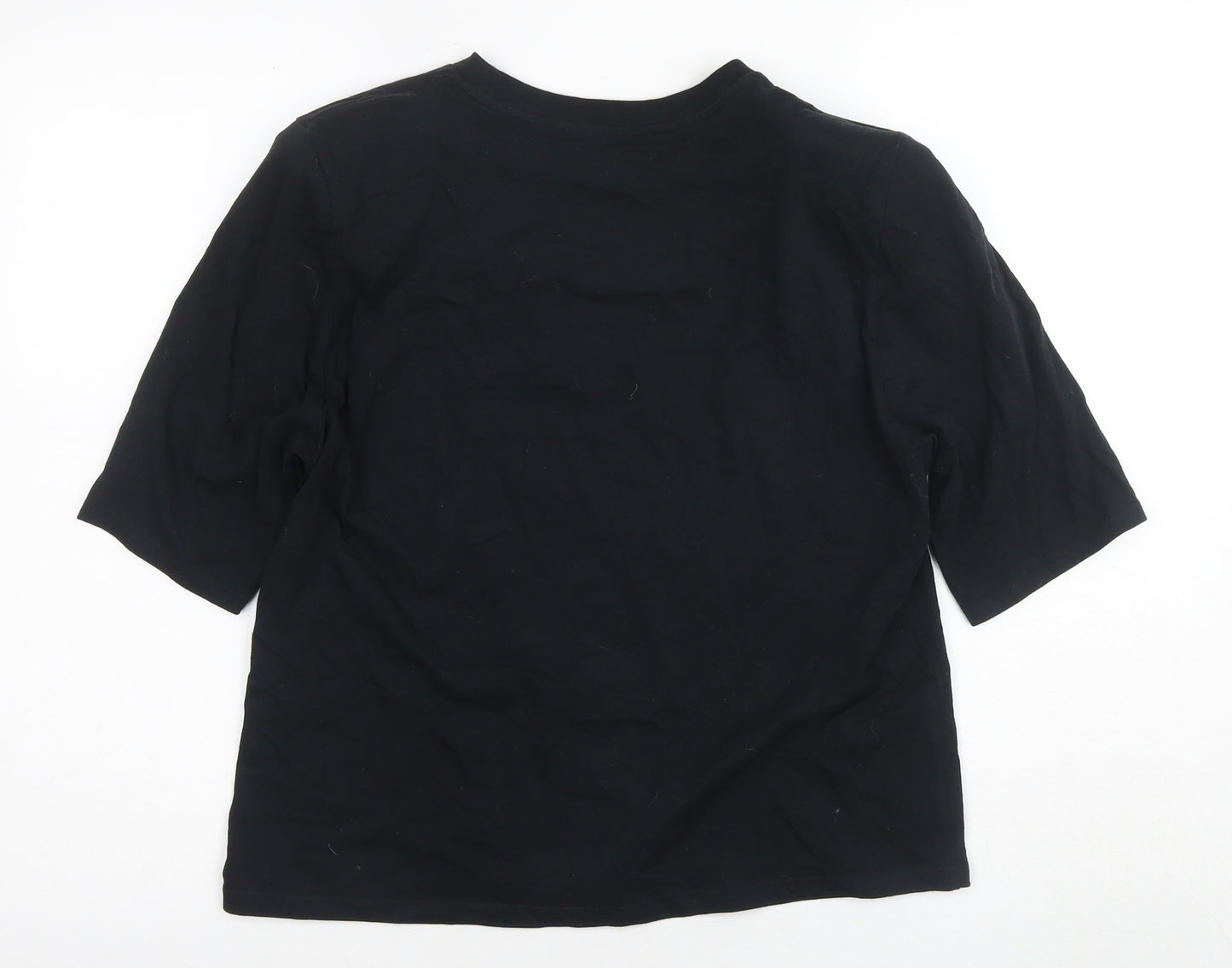 MNG Women's Black Basic T-Shirt - M Casual