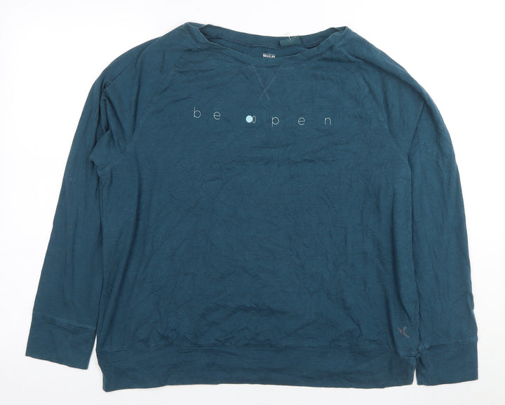 Decathlon Blue Unisex Adults Pullover Long Sleeve Top