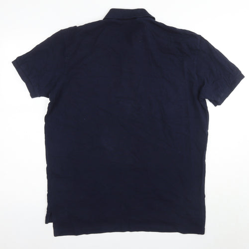 Ralph Lauren Men's Blue L Polo Shirt - Logo Accent