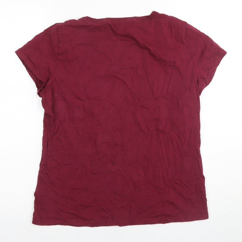 Harry Potter Women's Red Hogwarts Pyjama Top Size 8-10