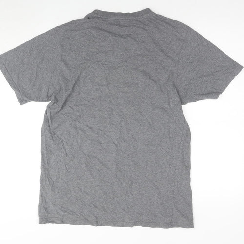Dickies Men's Grey L Crew Neck T-Shirt, 100% Cotton