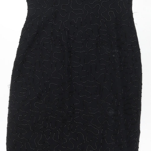 St Bernard Women's Black Sheath Dress Size 12