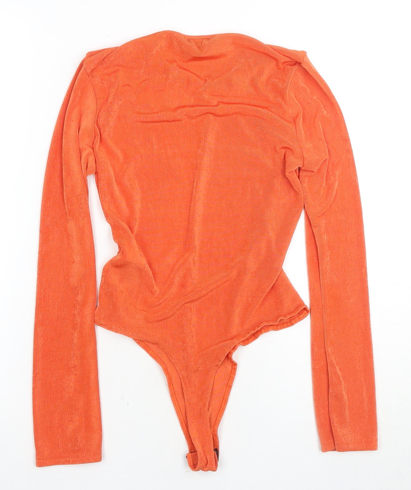 Missguided Orange Women's Blouse Long Sleeve Size 8