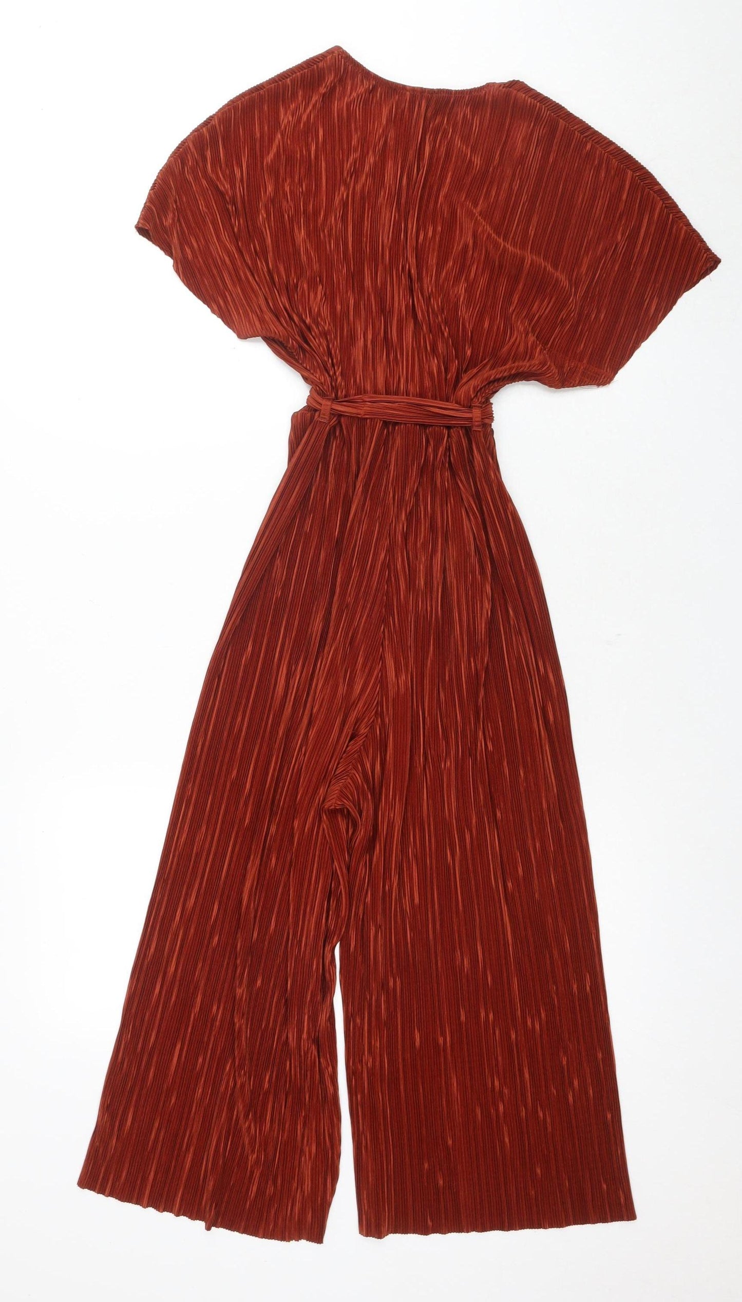 New Look Women's Brown Wide-Leg Jumpsuit Size 10