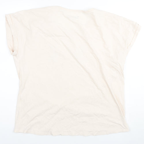 Under Armour Women's Beige T-Shirt M, Casual, Relaxed