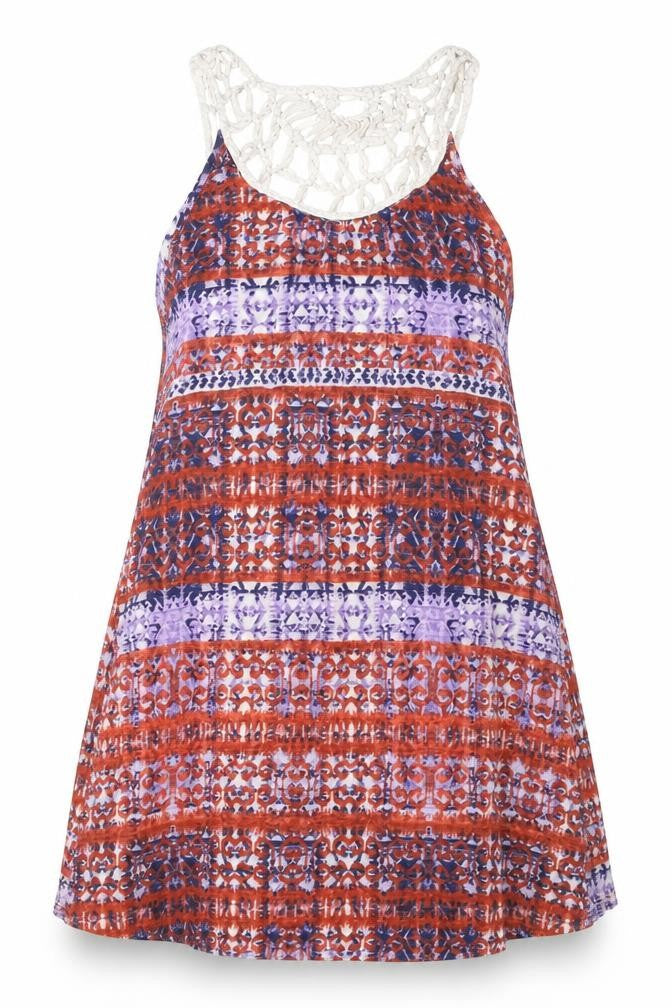 Front view of Fateace Women's Multicoloured Tunic, size 14