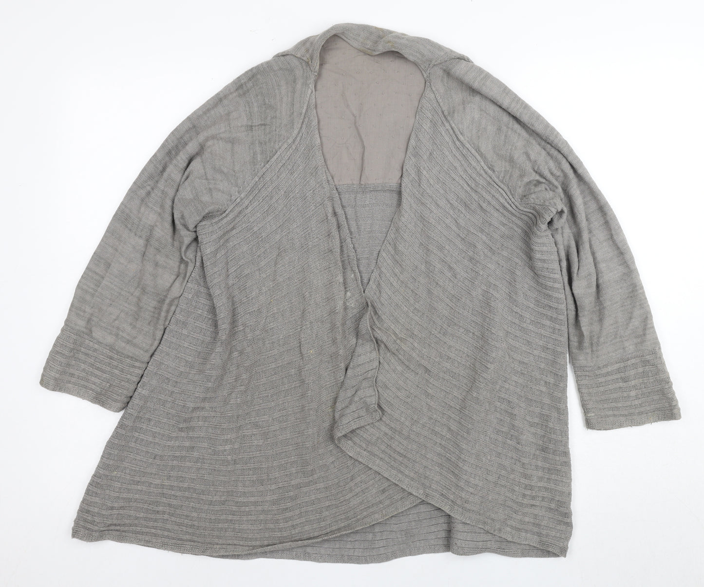Per Una Grey Cardigan, Women's Size 16, V-Neck