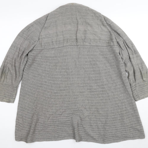 Per Una Grey Cardigan, Women's Size 16, V-Neck