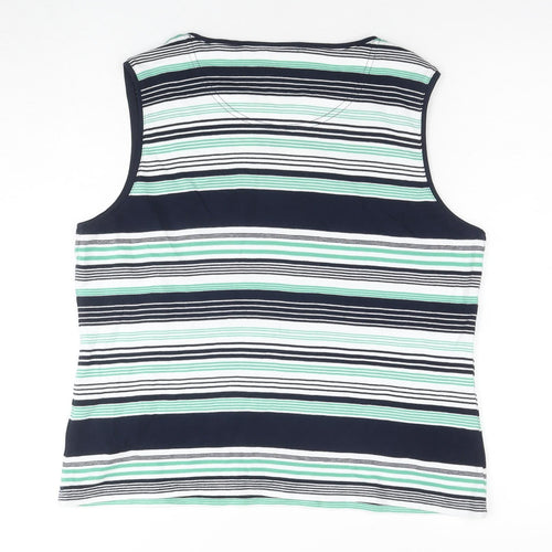 Maine New England Women's Multicoloured Striped Tank