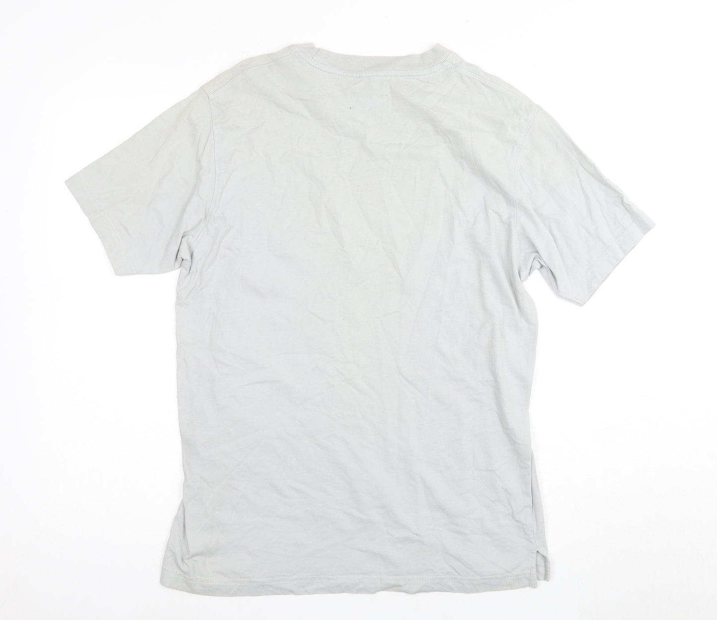 RACING GREEN Men's White Crew Neck Tee Size S