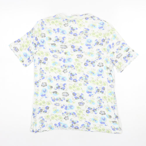 Eastex Women's Floral Multicoloured V-Neck Top