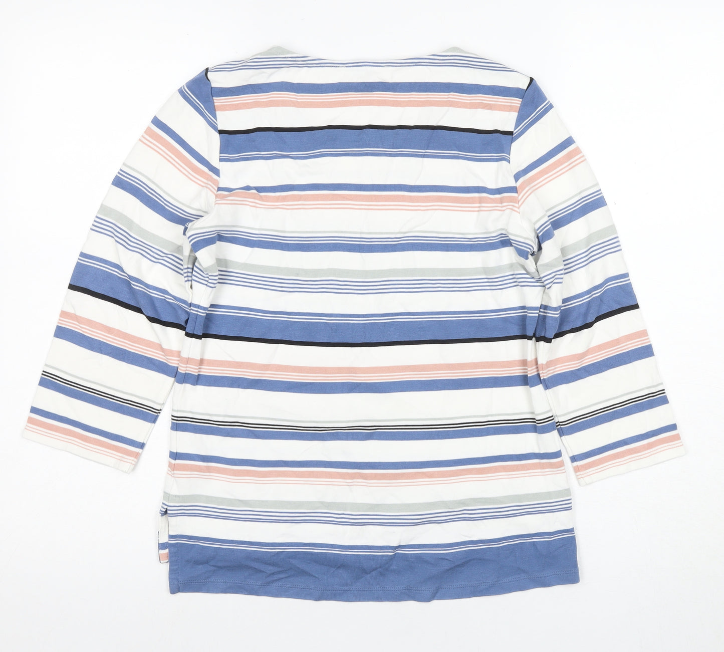 Marks & Spencer Women's Multicoloured Striped T-Shirt, Size 10
