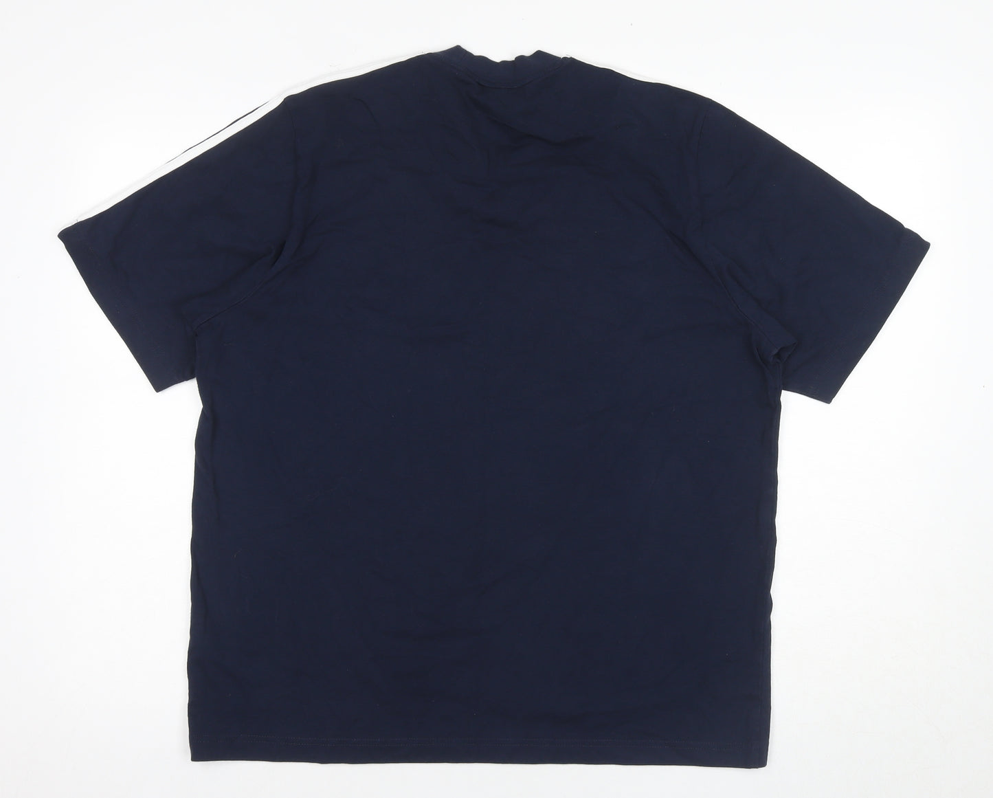 adidas Men's XL Blue Crew Neck Logo T-Shirt