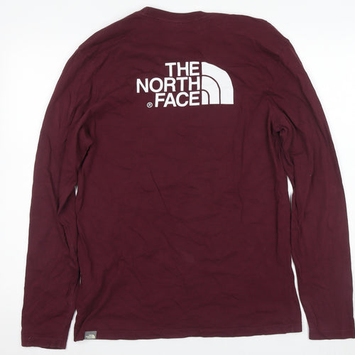 The North Face Men's Red Long Sleeve T-Shirt M