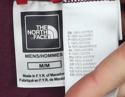 The North Face Men's Red Long Sleeve T-Shirt M