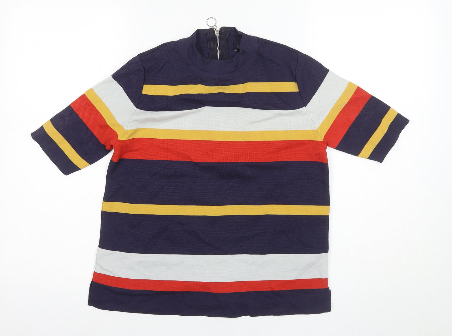 Marks & Spencer Women's Multicoloured Striped T-Shirt