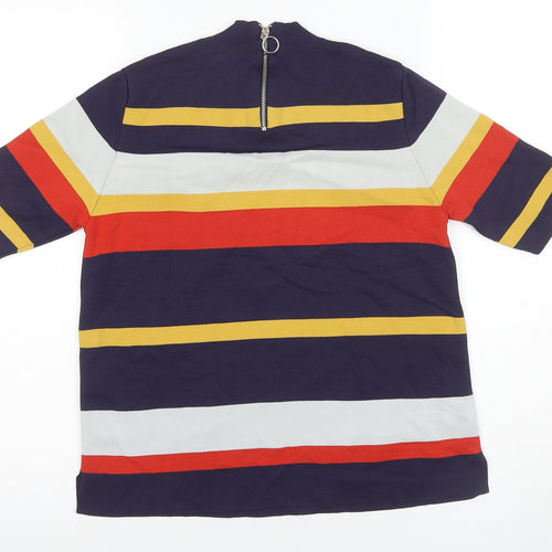 Marks & Spencer Women's Multicoloured Striped T-Shirt