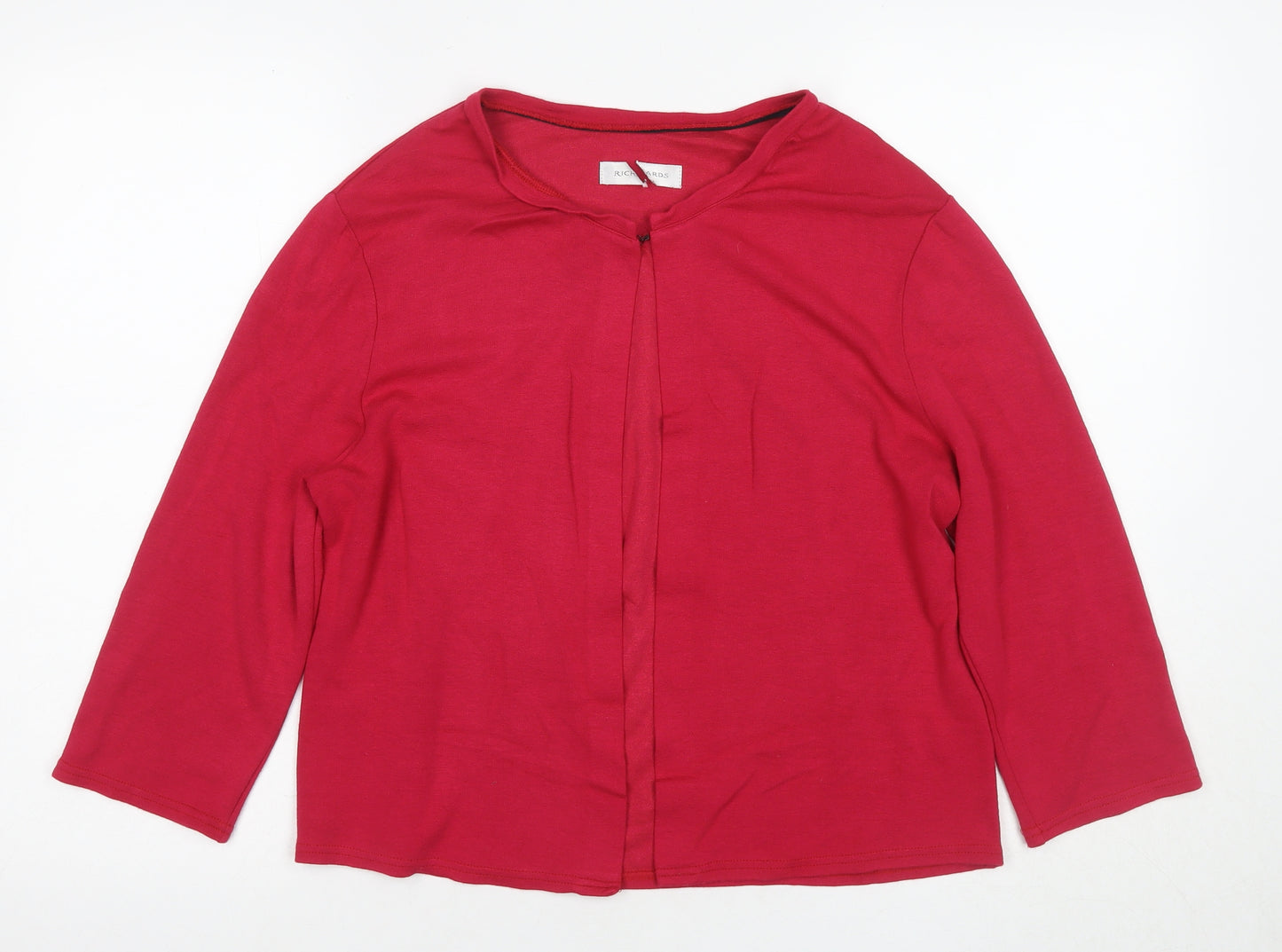 Richards Women's Red Basic T-Shirt Size 16
