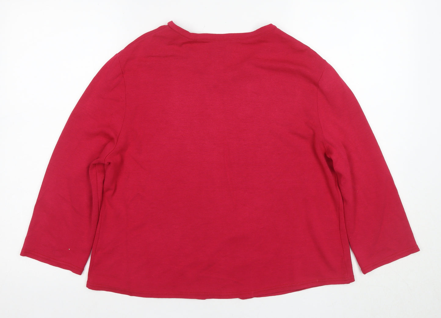 Richards Women's Red Basic T-Shirt Size 16