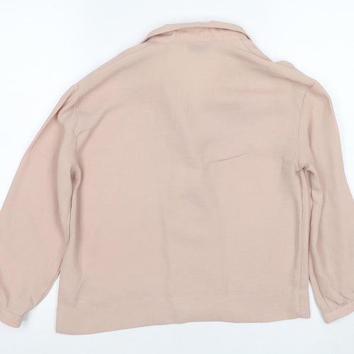 Topshop Women's Beige Wrap Blouse Size 4