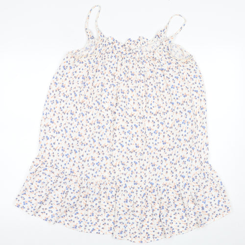 Zara Women's Multicoloured Floral Slip Dress M