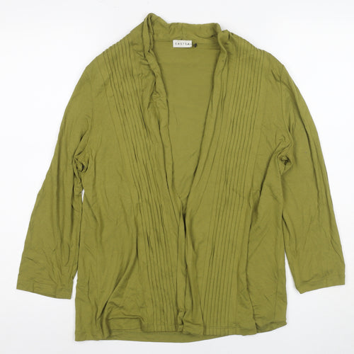 Eastex Women's Green Cardigan, Size 12, Long Sleeve