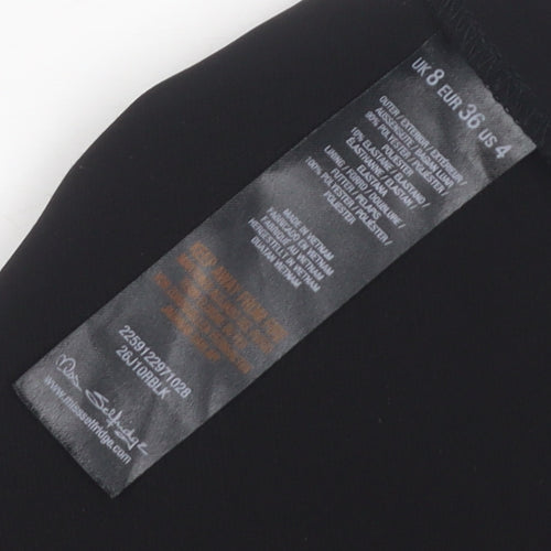 Jane Norman Black Waistcoat Women Size 8 New