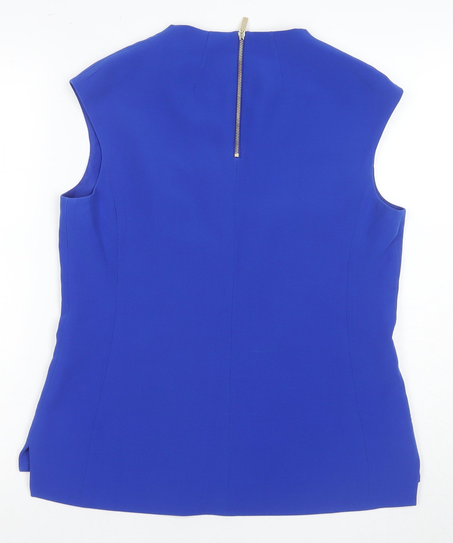 Ted Baker Women's Blue Sleeveless Blouse - Size S