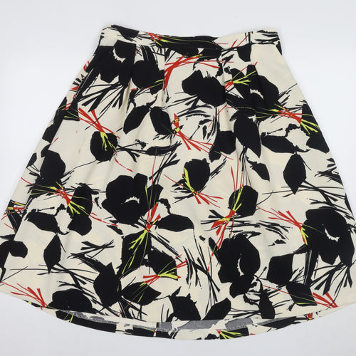 Warehouse Women's Multicoloured Floral A-Line Skirt Size 14