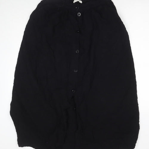 Beaumont Organic Women's Black Midi Cotton Skirt S