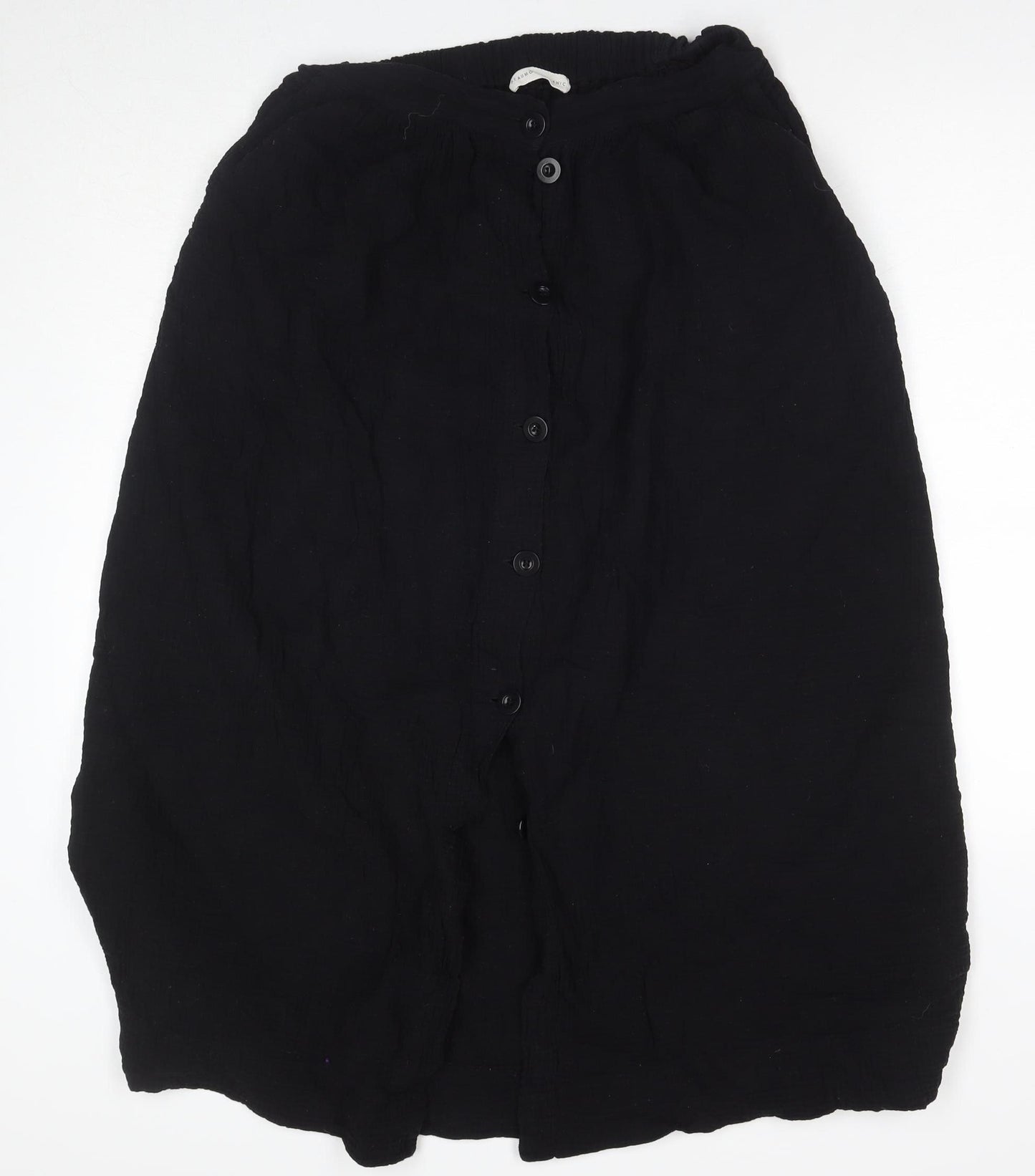 Beaumont Organic Women's Black Midi Cotton Skirt S