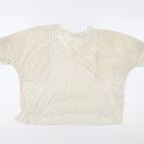 Nike Women's Beige Athletic T-Shirt, Size S