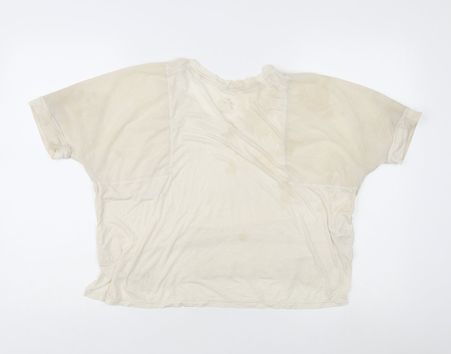 Nike Women's Beige Athletic T-Shirt, Size S