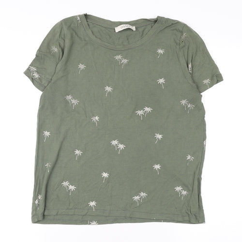 Oasis Women's Green Nature Print T-Shirt L