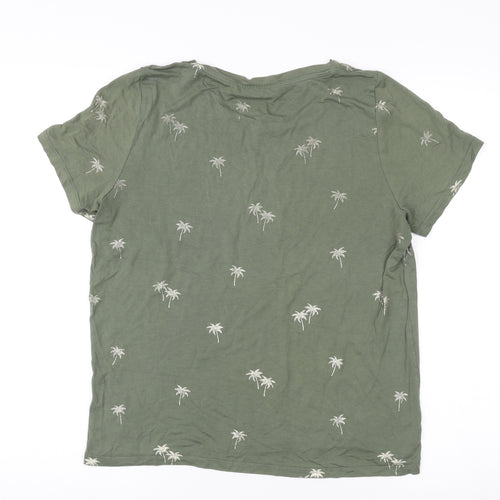 Oasis Women's Green Nature Print T-Shirt L
