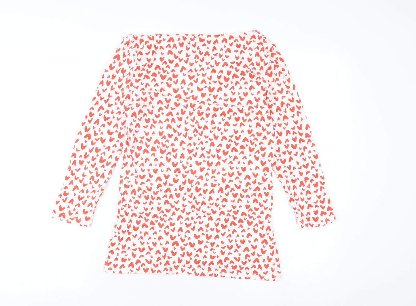 Marks & Spencer Women's White Heart Print T-Shirt