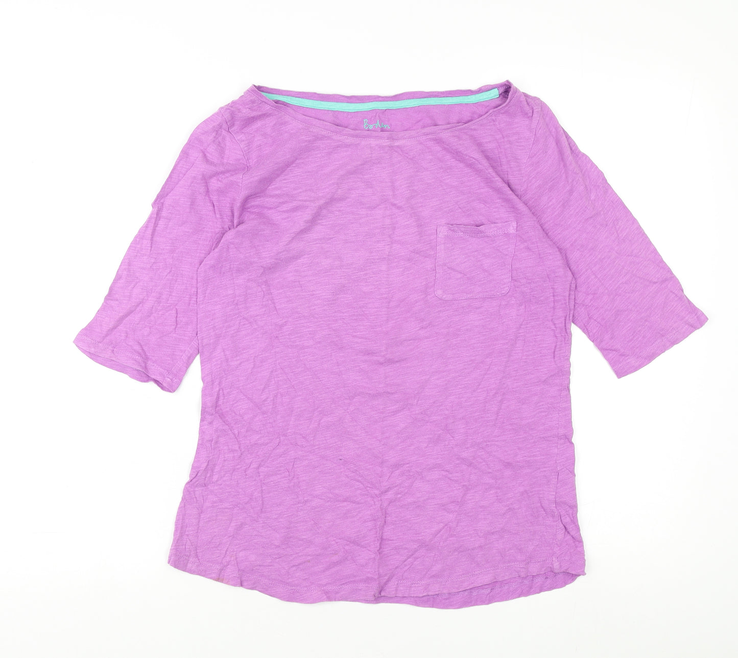 Boden Women's Purple Basic Boat Neck Top Size 12