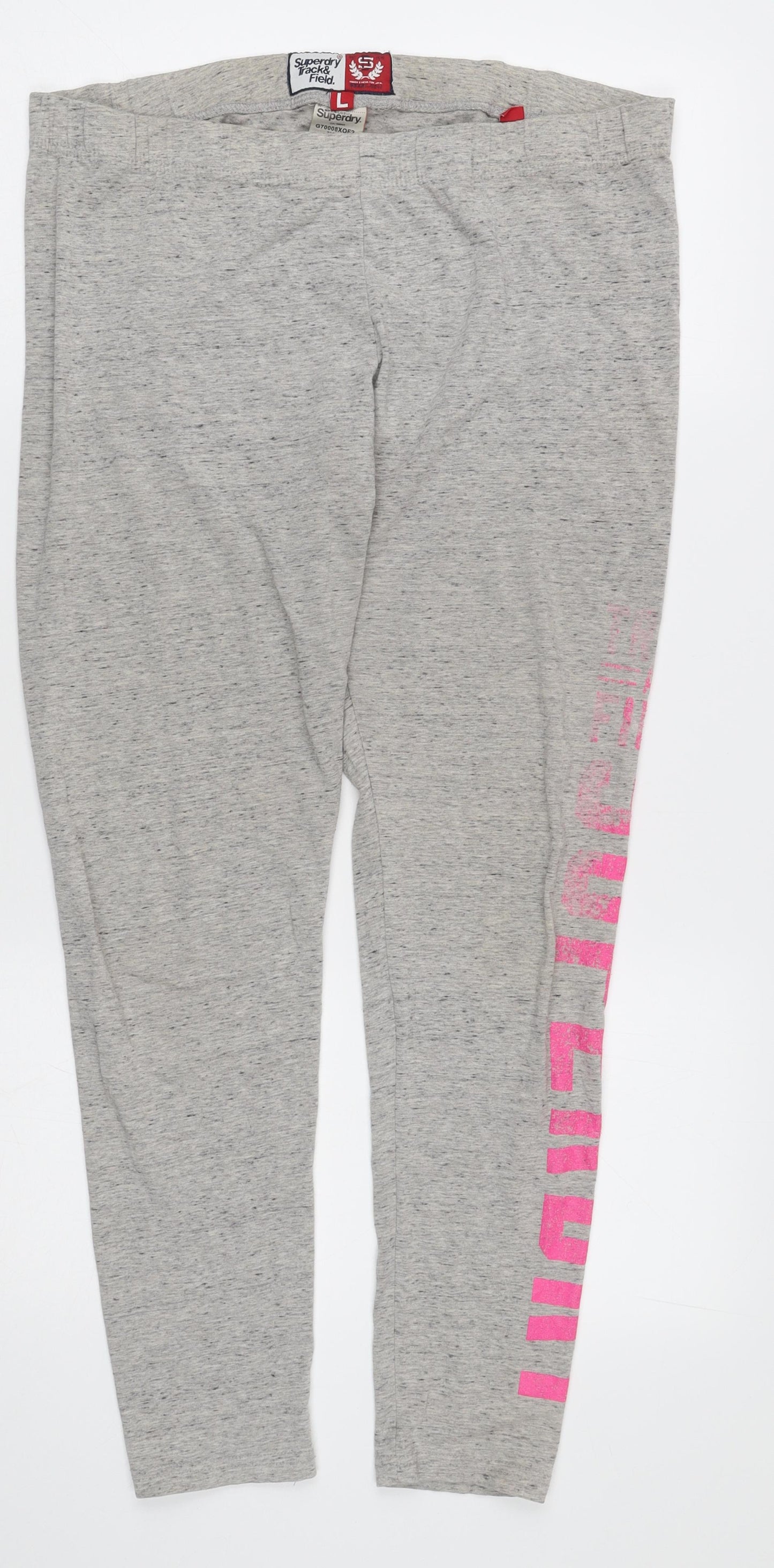 Superdry Women's Grey Track Pants L - Activewear