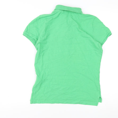Ralph Lauren Women's Green Slim Fit Polo L