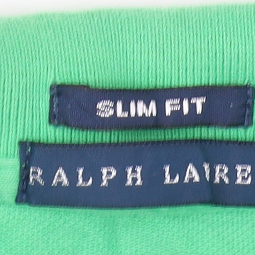 Ralph Lauren Women's Green Slim Fit Polo L
