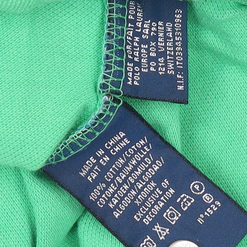 Ralph Lauren Women's Green Slim Fit Polo L
