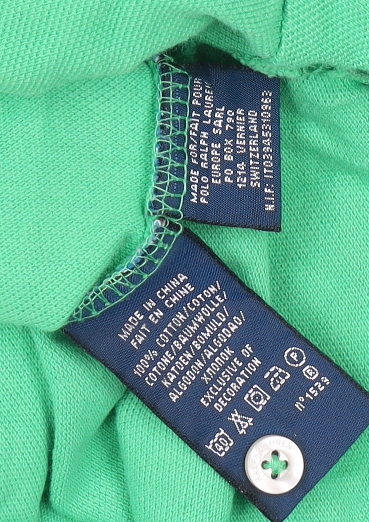 Ralph Lauren Women's Green Slim Fit Polo L