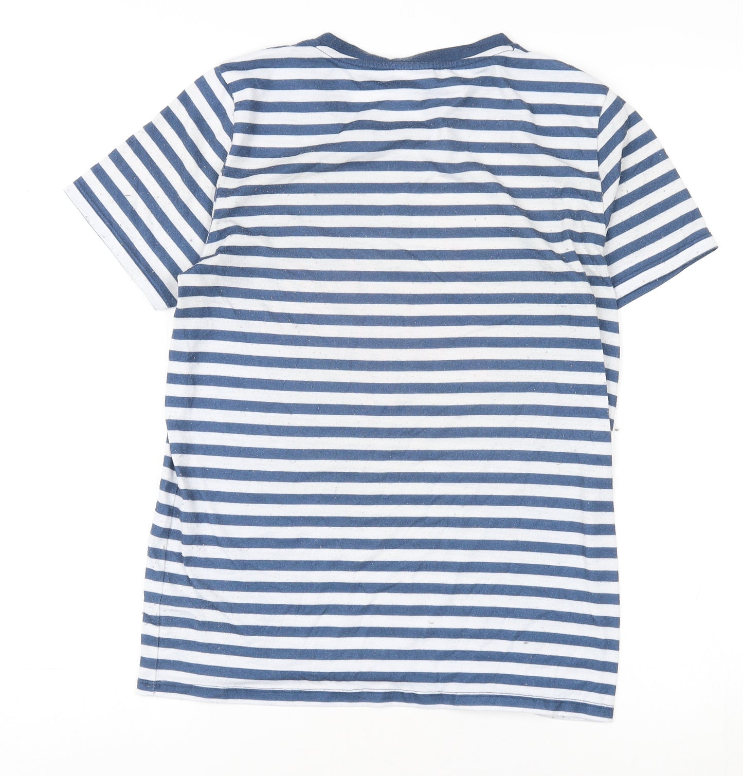 Hype Girls Blue Striped T-Shirt - Size 13 Years