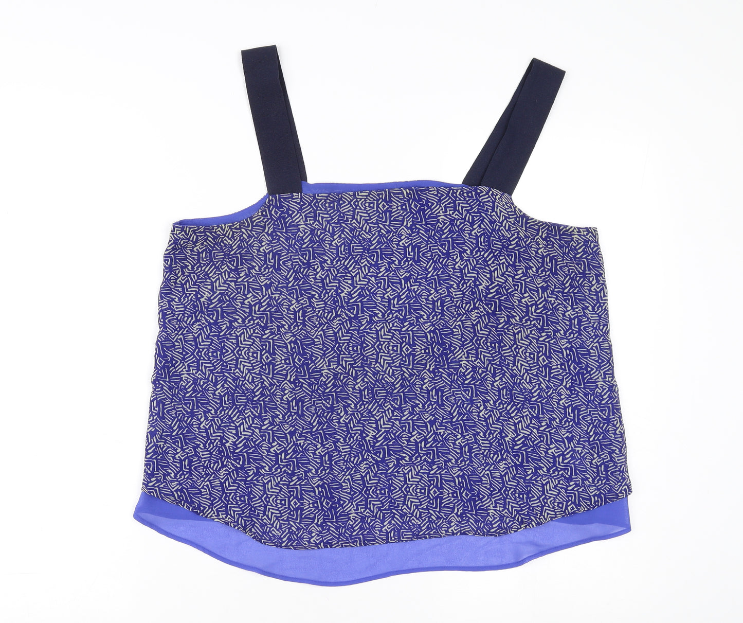 Next Women's Blue Geometric Camisole Size 14