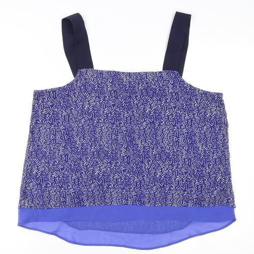 Next Women's Blue Geometric Camisole Size 14