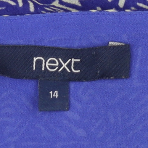 Next Women's Blue Geometric Camisole Size 14